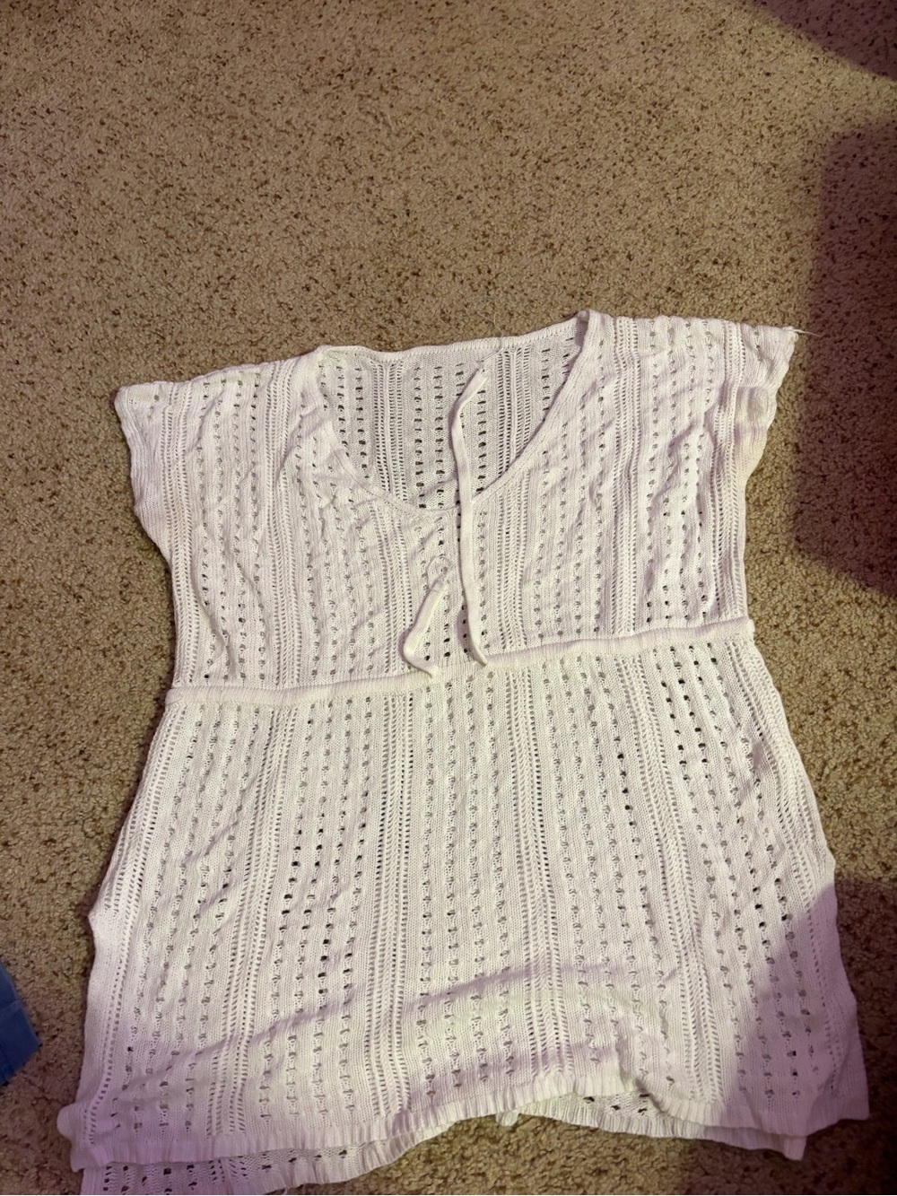 Target White Crochet Swim Coverup